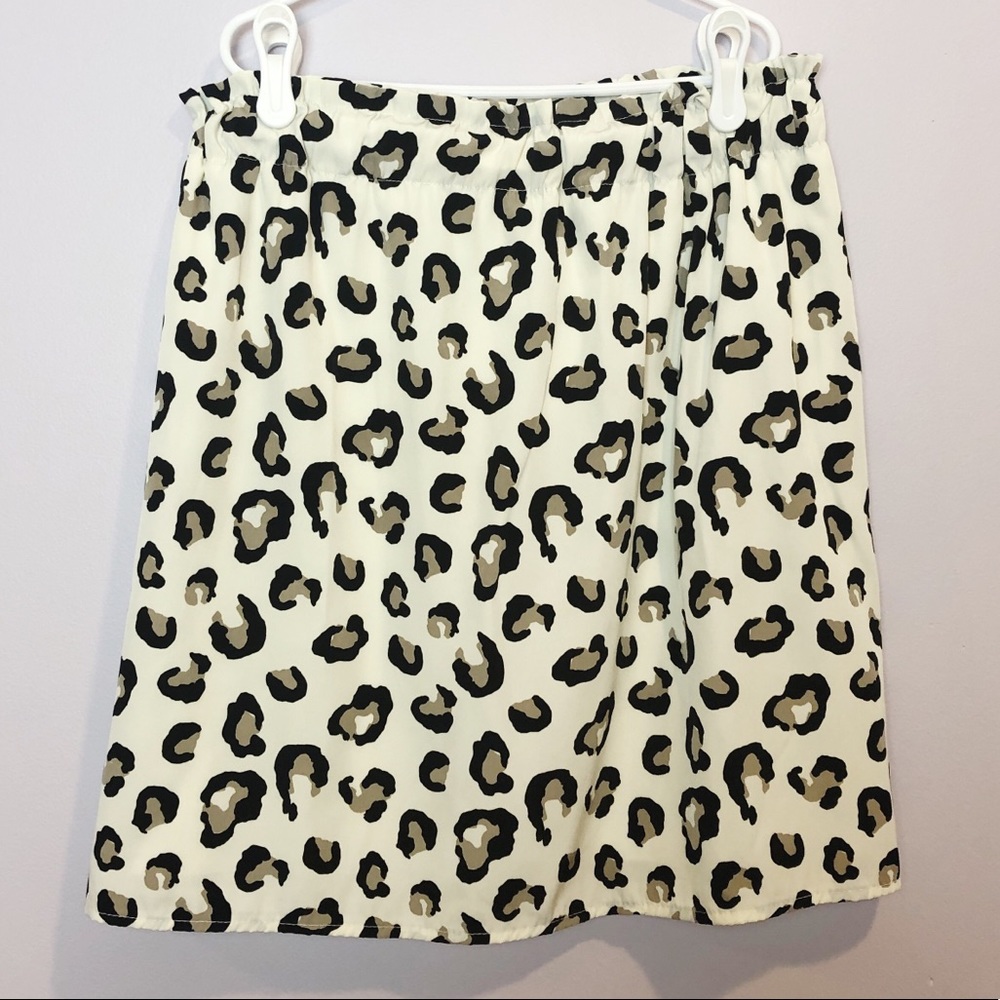 Francesca’s Animal Print Skirt